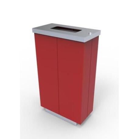 Metal litter bin 'STF/18-07-19/45L'