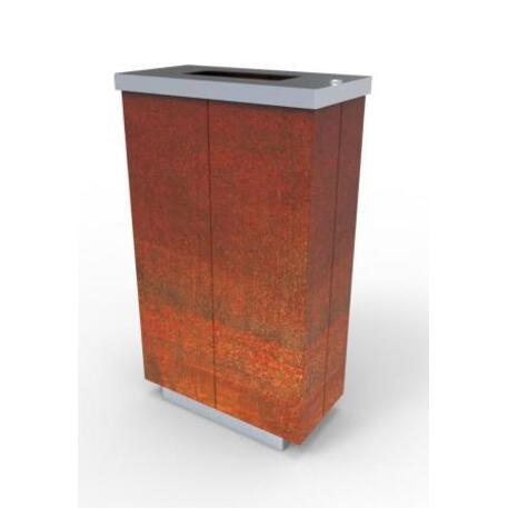 Metal litter bin 'STF/18-07-19/45L'