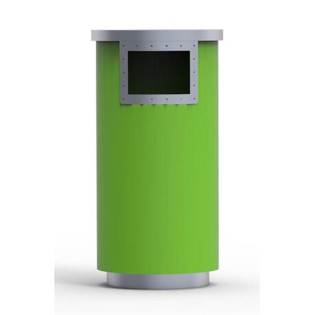 Metal litter bin 'STF/18-07-10/70L'