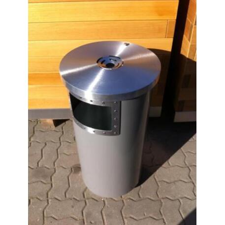 Metal litter bin 'STF/18-07-10/70L'