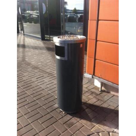 Metal litter bin 'STF/18-07-09/55L'