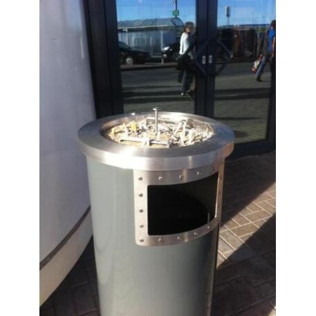 Metal litter bin 'STF/18-07-09/55L'