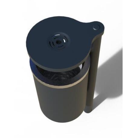 Metal litter bin 'STF/18-07-02/45L'