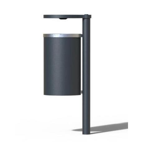 Metal litter bin 'STF/18-07-02/45L'