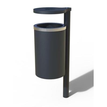 Metal litter bin 'STF/18-07-02/45L'