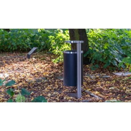 Metal litter bin 'STF/18-07-02/45L'