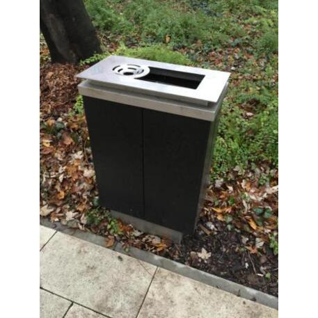 Metal litter bin 'STF/13-07-97/45L'