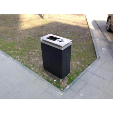 Metal litter bin 'STF/13-07-97/45L'