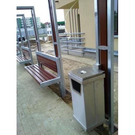 Metal litter bin 'STF/13-07-94/30L'