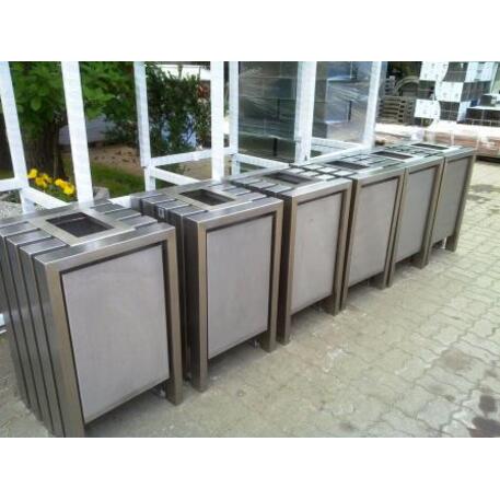 Metal litter bin 'STF/13-07-90/70L'