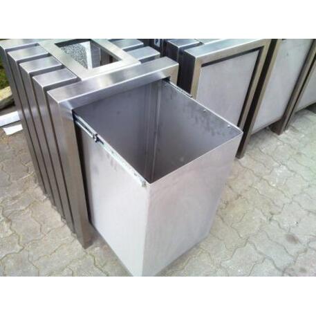 Metal litter bin 'STF/13-07-90/70L'