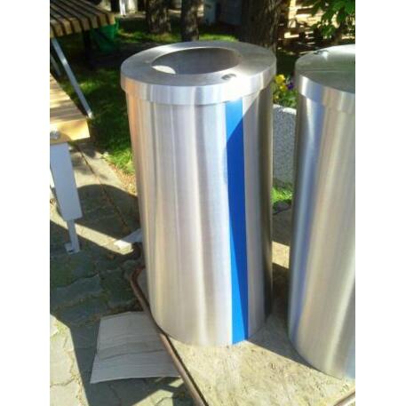 Metal litter bin 'STF/13-07-83/70L'