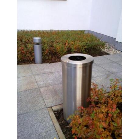 Metal litter bin 'STF/13-07-83/70L'