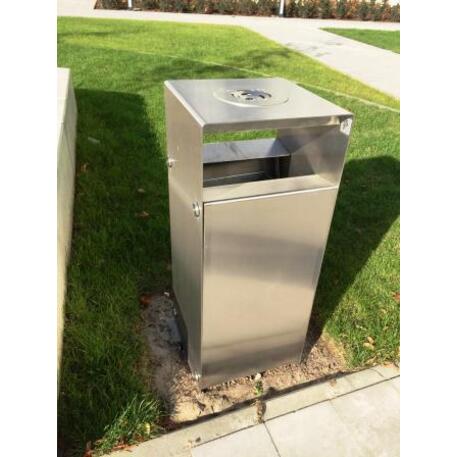 Metal litter bin 'STF/13-07-80/60L'