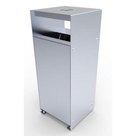 Metal litter bin 'STF/13-07-80/60L'