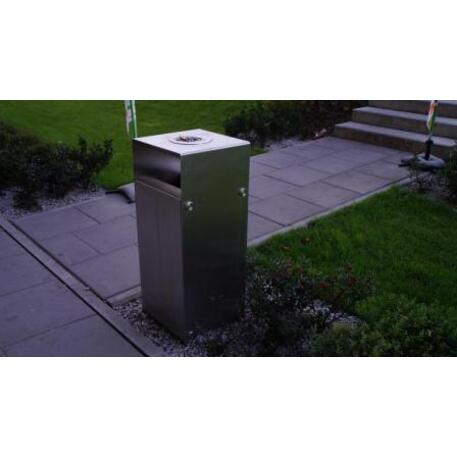 Metal litter bin 'STF/13-07-80/60L'