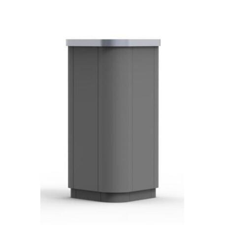 Metal litter bin 'STF/13-07-75/70L'