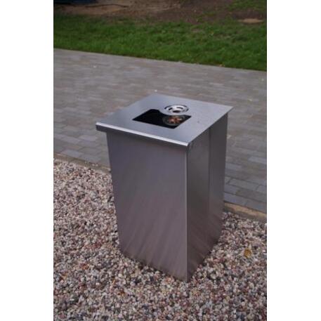 Metal litter bin 'STF/13-07-65/75L'