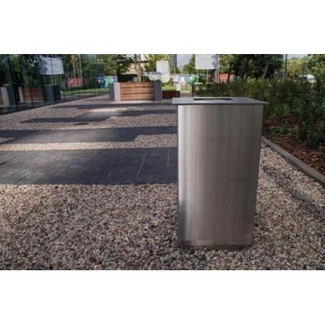 Metal litter bin 'STF/13-07-65/75L'