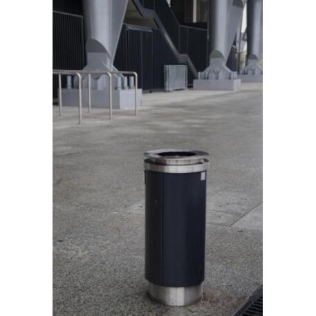 Metal litter bin 'STF/13-07-58/40L'