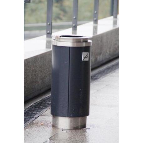 Metal litter bin 'STF/13-07-58/40L'