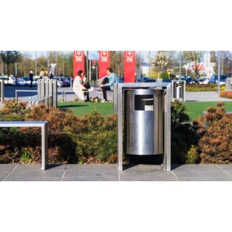 Metal litter bin 'STF/13-07-55_01/40L'