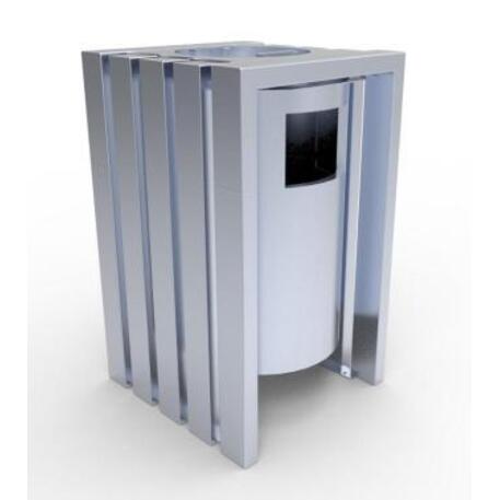 Metal litter bin 'STF/13-07-55_01/40L'