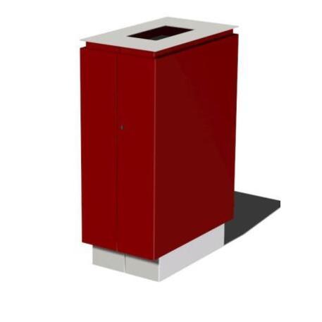 Metal litter bin 'STF/13-07-43/80L'