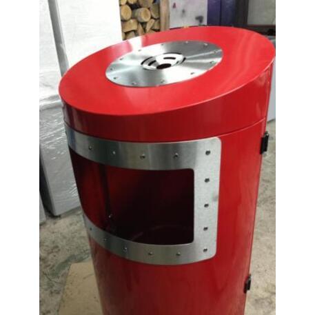 Metal litter bin 'STF/13-07-41/50L'