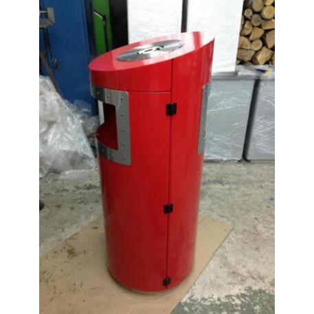 Metal litter bin 'STF/13-07-41/50L'