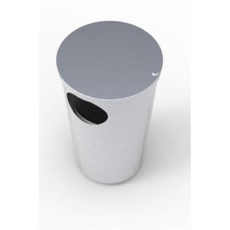 Metal litter bin 'STF/13-07-31/50L'