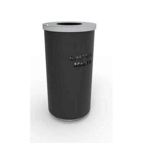 Metal litter bin 'STF/13-07-30/70L'