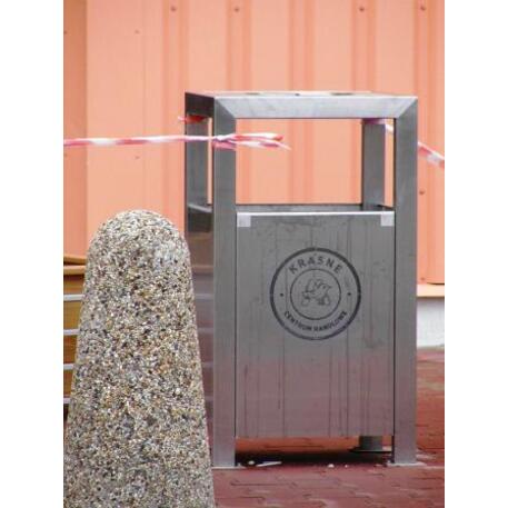 Metal litter bin 'STF/13-07-29/50L'