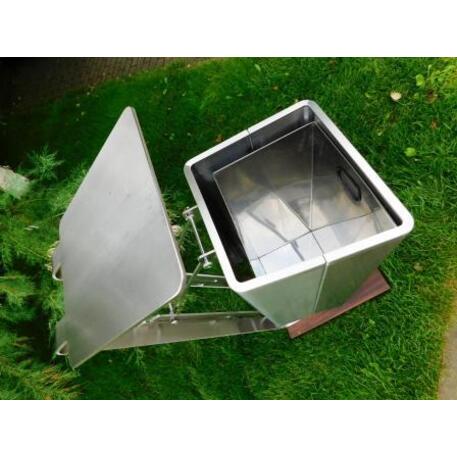 Metal litter bin 'STF/13-07-28/50L'