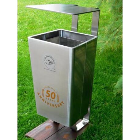 Metal litter bin 'STF/13-07-28/50L'