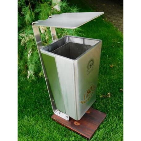 Metal litter bin 'STF/13-07-28/50L'