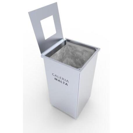 Metal litter bin 'STF/13-07-27/70L'