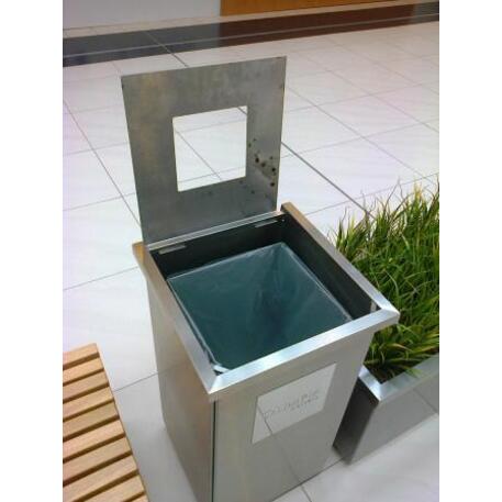 Metal litter bin 'STF/13-07-27/70L'