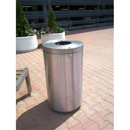 Metal litter bin 'STF/13-07-24/80L'