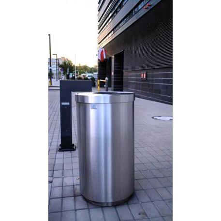 Metal litter bin 'STF/13-07-24/80L'