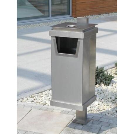 Metal litter bin 'STF/13-07-18/30L'