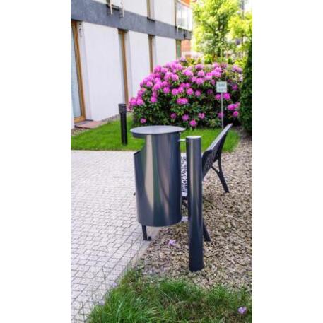 Metal litter bin 'STF/13-05-01/30L'