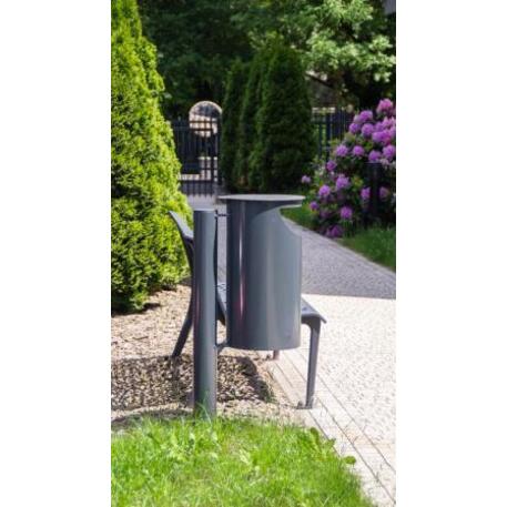 Metal litter bin 'STF/13-05-01/30L'