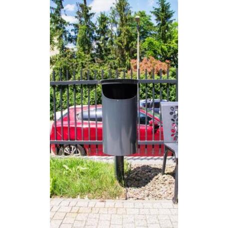 Metal litter bin 'STF/13-05-01/30L'