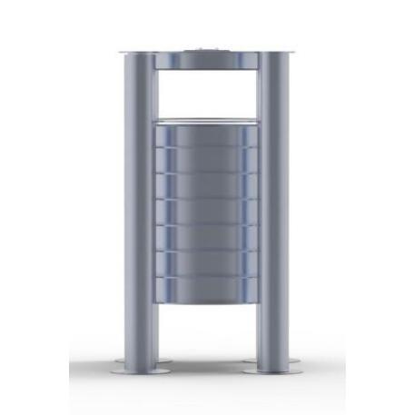 Metal litter bin 'STF/10-45-04/50L'