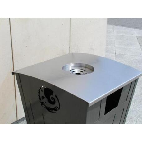 Metal litter bin 'STF/10-27-19/40L'