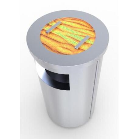 Metal litter bin 'STF/10-15-16_03/60L'