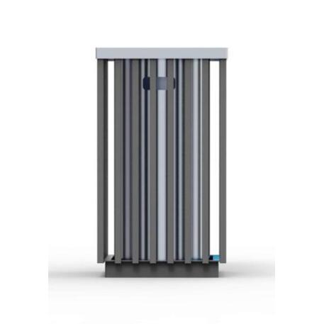 Metal litter bin 'STF/06-21-02/55L'