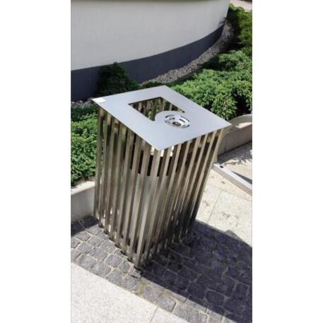 Metal litter bin 'STF/06-21-02/55L'