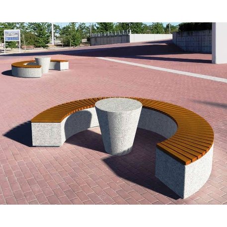 Natural granite bench 'Barcela'